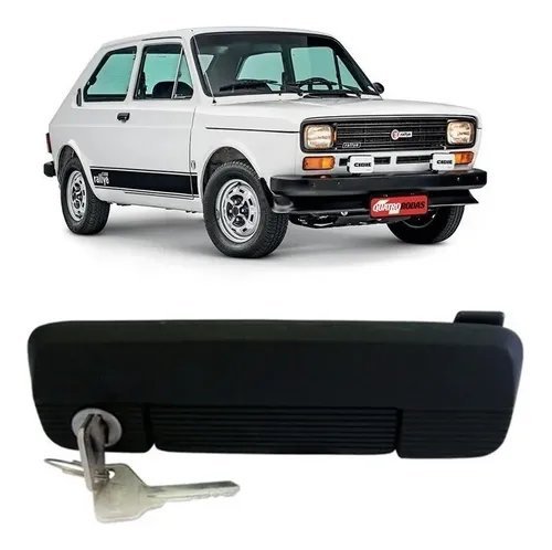 Maçaneta Externa Da Porta Lado Direito Fiat 147 Preta 60728